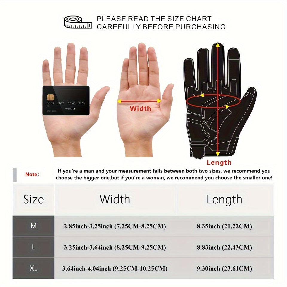 Full Finger Breathable Cuirassier Motorcycle Gloves with Night Reflective Touch Screen for Outdoor Riding Motorbike Scooter ATV
