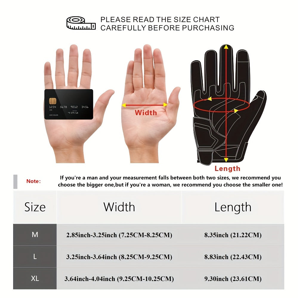 Full Finger Breathable Cuirassier Motorcycle Gloves with Night Reflective Touch Screen for Outdoor Riding Motorbike Scooter ATV