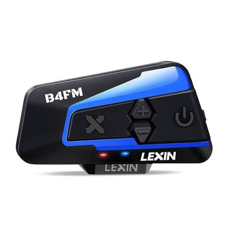 Lexin B4FM-X Bluetooth Motorcycle Intercom Helmet Headsets,BT 5.0 Wireless Communication Interphone Music