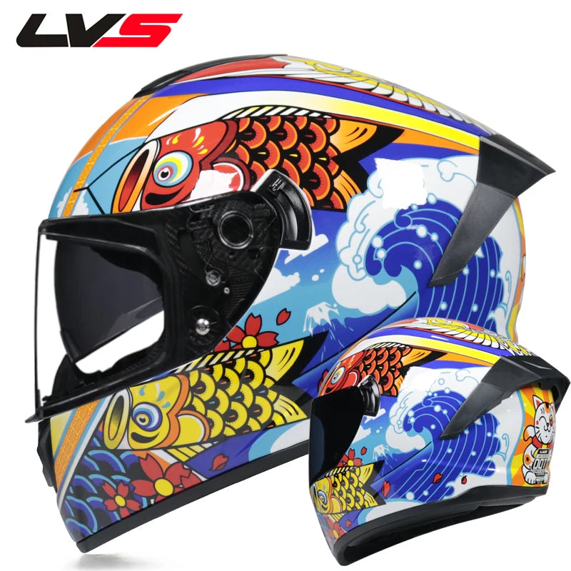 Full Face Racing Helmets Winter Warm Double Visor Motorcycle Helmet